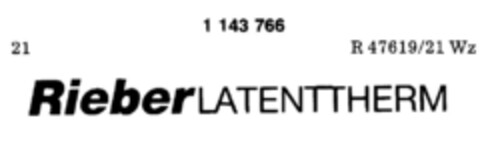 Rieber LATENTTHERM Logo (DPMA, 19.01.1989)