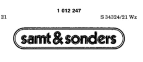 samt & sonders Logo (DPMA, 06.12.1979)