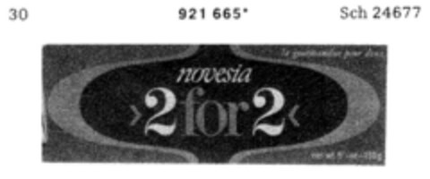 novesia >2 for 2< Logo (DPMA, 13.04.1974)