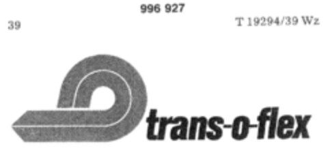 trans-o-flex Logo (DPMA, 04/02/1979)