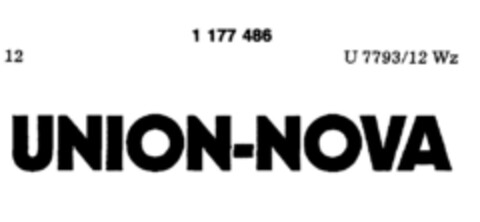 UNION-NOVA Logo (DPMA, 26.03.1990)