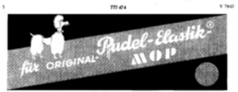 für ORIGINAL-Pudel-Elastik- MOP Logo (DPMA, 19.12.1960)
