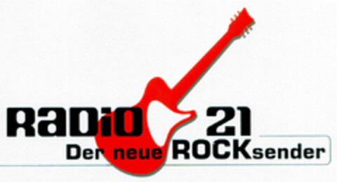 Radio 21 Der neue Rocksender Logo (DPMA, 26.07.2000)