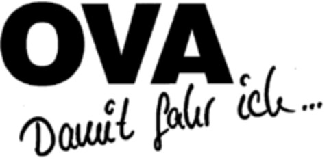 OVA Damit fahr ich... Logo (DPMA, 04.10.2000)