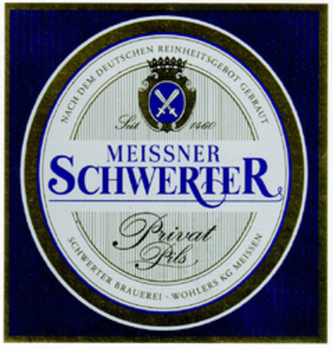 MEISSNER SCHWERTER Privat Pils Logo (DPMA, 29.11.2000)