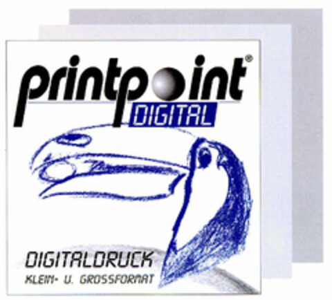 printpoint DIGITAL DIGITALDRUCK KLEIN- U. GROSSFORMAT Logo (DPMA, 04/05/2001)