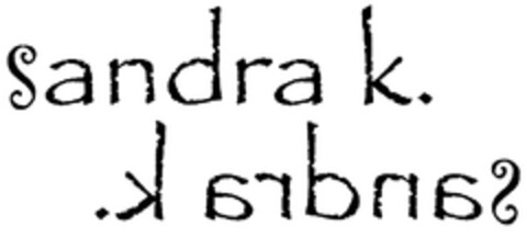 sandra k. Logo (DPMA, 12.12.2008)