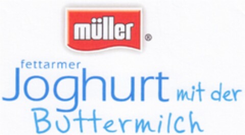 müller fettarmer Joghurt mit der Buttermilch Logo (DPMA, 03/06/2009)