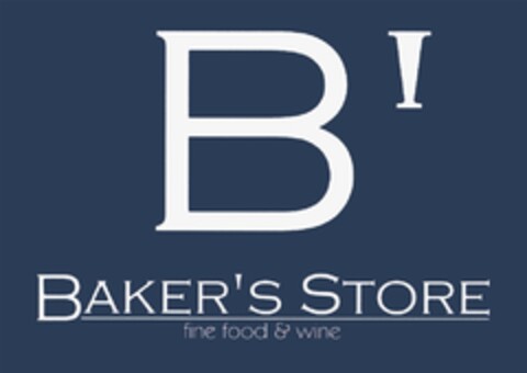 B' BAKER'S STORE fine food & wine Logo (DPMA, 07/08/2010)