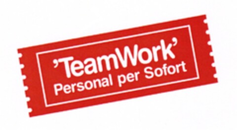 'TeamWork' Personal per Sofort Logo (DPMA, 15.11.2010)