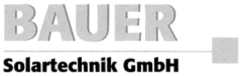 BAUER Solartechnik GmbH Logo (DPMA, 18.11.2011)