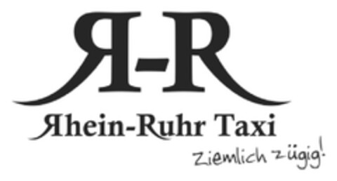 R-R Rhein-Ruhr Taxi ziemlich zügig! Logo (DPMA, 18.04.2016)