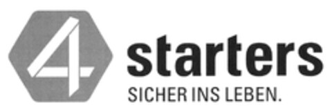 4 starters SICHER INS LEBEN. Logo (DPMA, 03/06/2018)