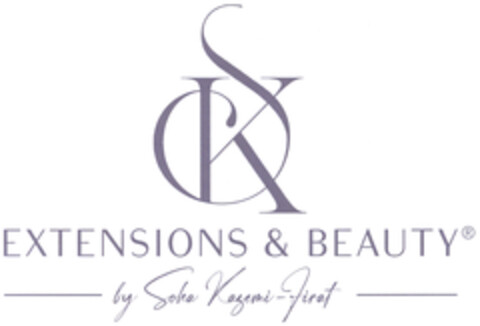 SK EXTENSIONS & BEAUTY by Soha Kazemi-Firat Logo (DPMA, 18.07.2024)