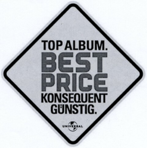 TOP ALBUM BEST PRICE KONSEQUENT GÜNSTIG. Logo (DPMA, 10/09/2003)