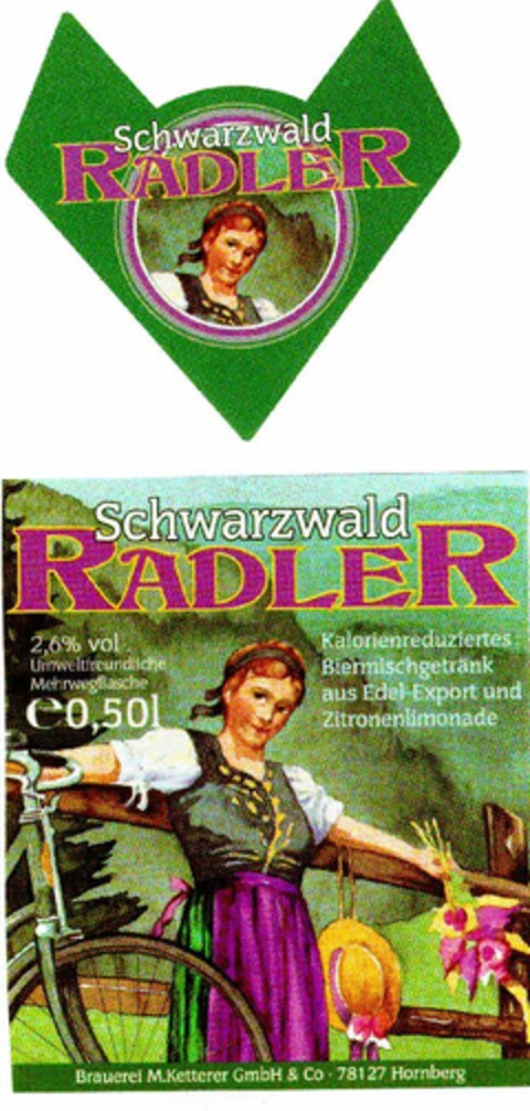 Schwarzwald RADLER Logo (DPMA, 22.06.1995)