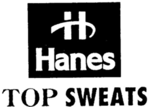 Hanes  TOP  SWEATS Logo (DPMA, 12/07/1996)