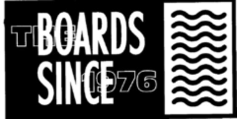 THE BOARDS SINCE 1976 Logo (DPMA, 02.09.1997)