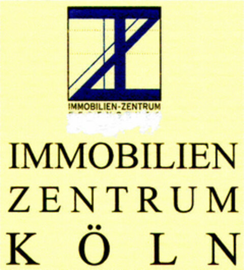 IMMOBILIEN ZENTRUM KÖLN Logo (DPMA, 07/22/1999)