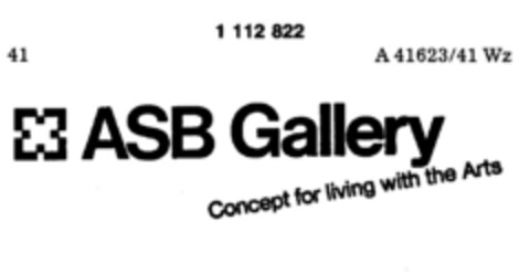 ASB Gallery Concept for living with the Arts Logo (DPMA, 10.06.1986)