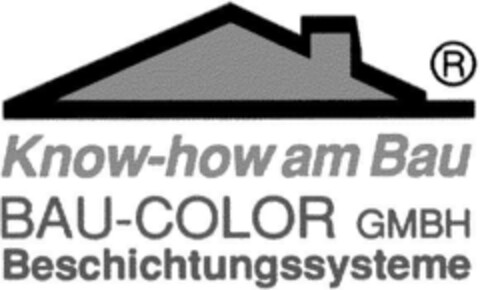 Know-how am Bau BAU-COLOR GMBH Beschichtungssysteme Logo (DPMA, 03/25/1994)