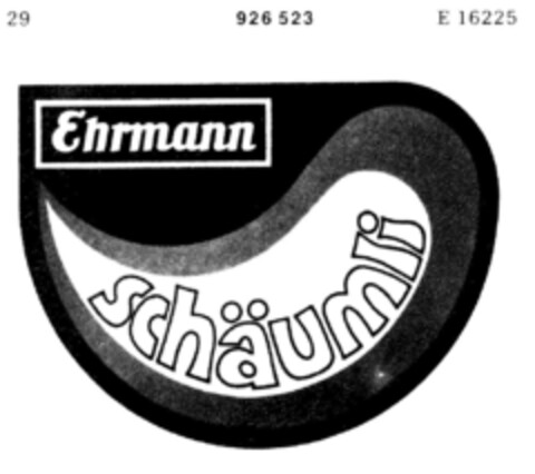 Ehrmann schäumli Logo (DPMA, 09.09.1972)