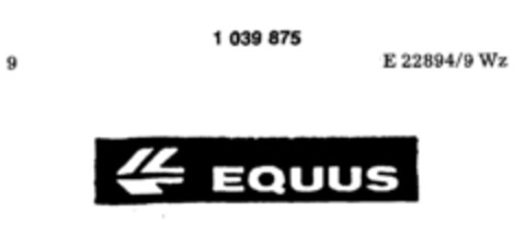 EQUUS Logo (DPMA, 17.04.1982)