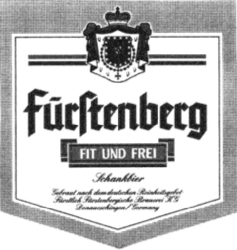 Fürstenberg FIT UND FREI Logo (DPMA, 12/03/1991)