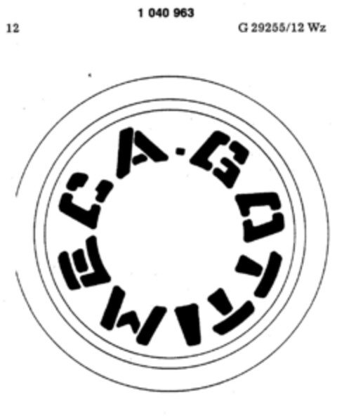 GOTTI MECA Logo (DPMA, 23.12.1981)