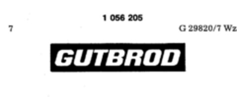 GUTBROD Logo (DPMA, 30.08.1982)