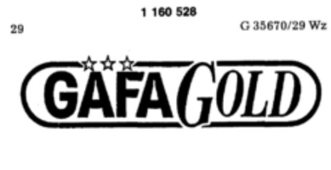 GAFA GOLD Logo (DPMA, 30.06.1988)