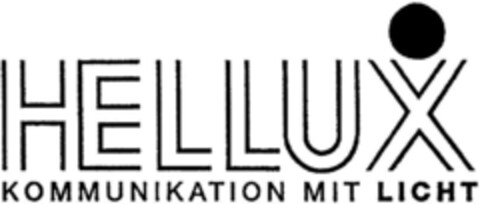 HELLUX KOMMUNIKATION MIT LICHT Logo (DPMA, 03.02.1992)