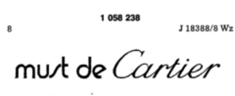 must de Cartier Logo (DPMA, 14.06.1983)