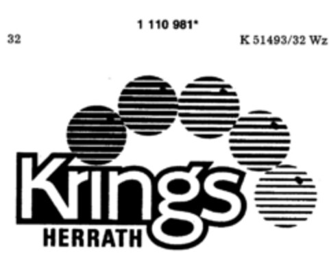 Krings HERRATH Logo (DPMA, 07/30/1987)