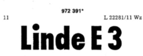 Linde E 3 Logo (DPMA, 22.02.1978)