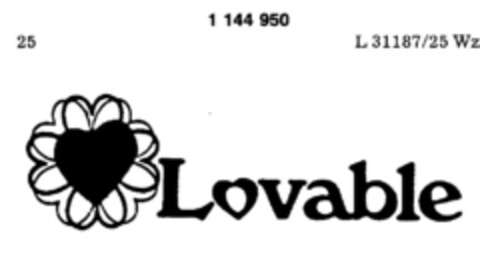 Lovable Logo (DPMA, 06/04/1988)