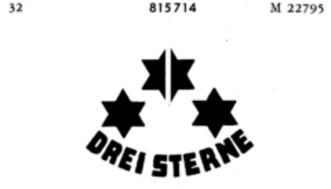 DREI STERNE Logo (DPMA, 13.06.1964)