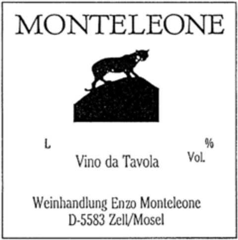 MONTELEONE Logo (DPMA, 24.12.1991)