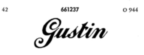 Gustin Logo (DPMA, 13.08.1952)