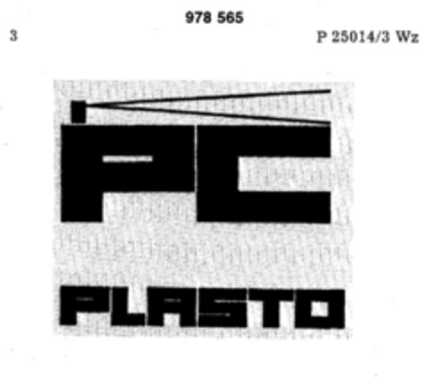 PC PLASTO Logo (DPMA, 01.12.1977)