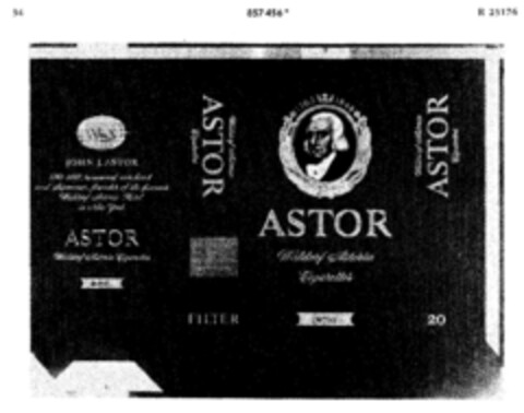 ASTOR Waldorf-Astoria Cigarettes Logo (DPMA, 01/09/1969)