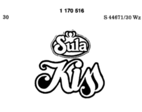 Sula Kiss Logo (DPMA, 09.04.1987)