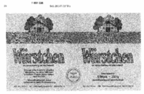 Gut >Drei Eichen< Würstchen im zarten Saitling mit Milcheiweiß Logo (DPMA, 10/02/1979)