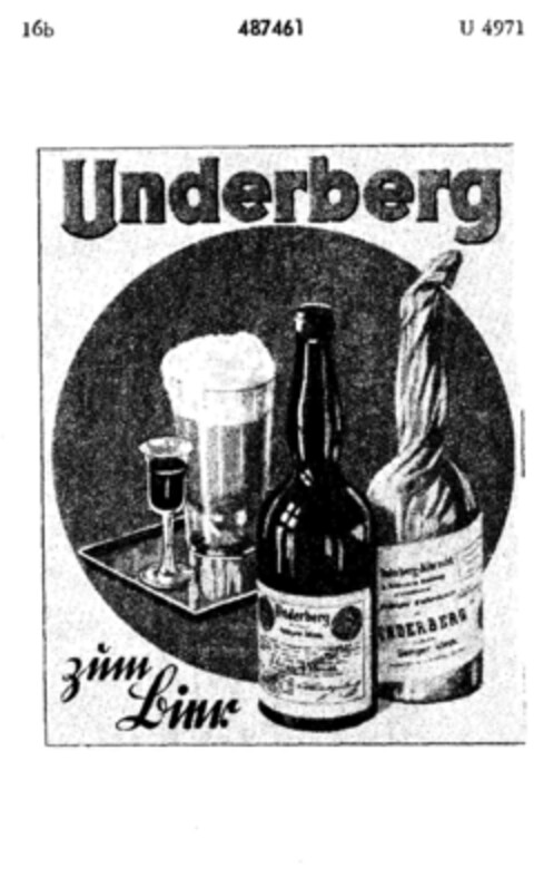 Underberg Logo (DPMA, 05/25/1936)