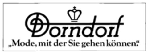 Dorndorf "Mode, mit der Sie gehen können" Logo (DPMA, 19.02.1982)