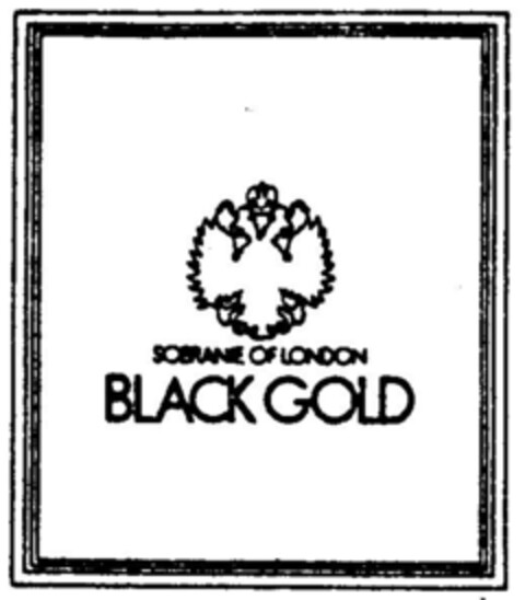 SOBRANIE OF LONDON BLACK GOLD Logo (DPMA, 05.09.1990)