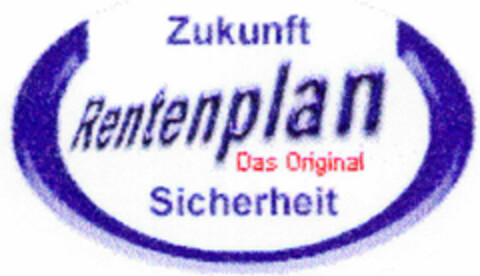 Zukunft Rentenplan Das Original Sicherheit Logo (DPMA, 21.09.2000)