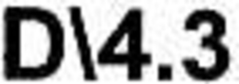 D 4.3 Logo (DPMA, 12.10.2000)