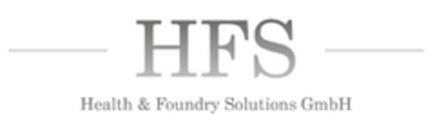 HFS Health & Foundry Solutions GmbH Logo (DPMA, 24.08.2021)