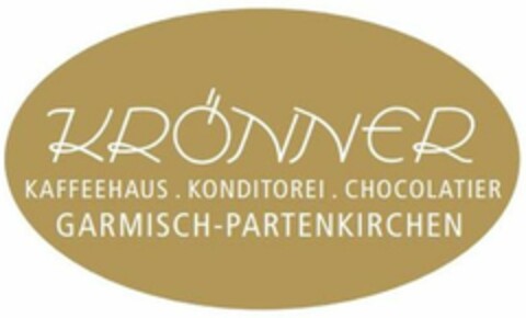 KRÖNNER KAFFEEHAUS . KONDITOREI . CHOCOLATIER GARMISCH-PARTENKIRCHEN Logo (DPMA, 13.09.2023)